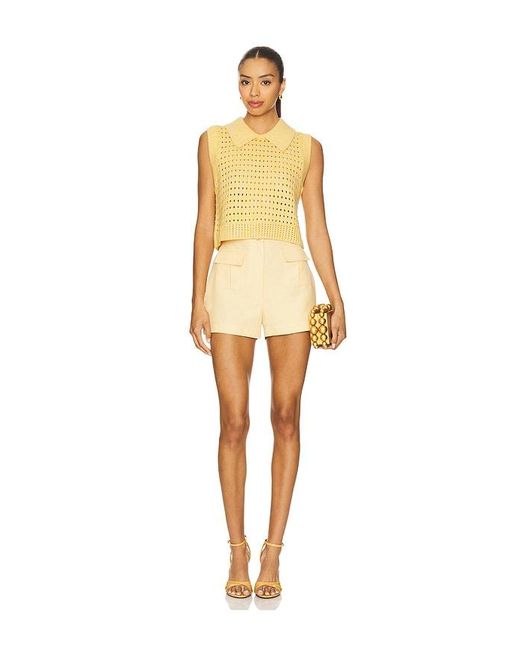 Matthew Bruch Natural High Waist Hot Short