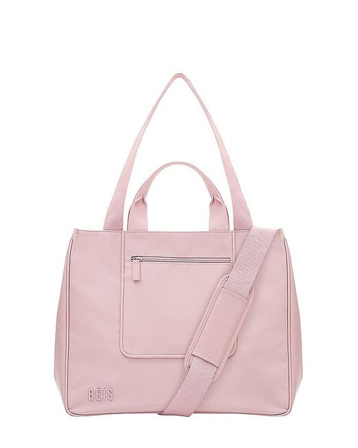 Bolso tote east west BEIS de color Pink