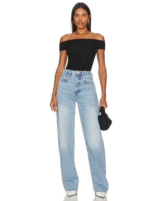 Michael Lauren Blue Parket Top