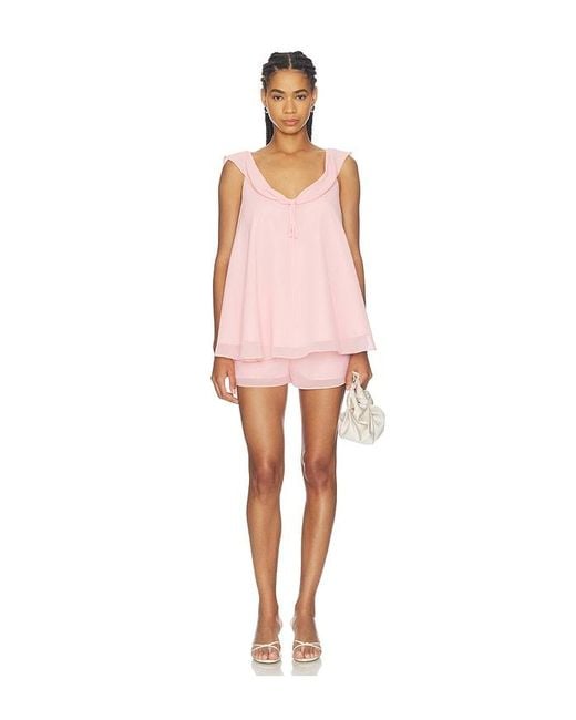 Amanda Uprichard Pink Polly Top