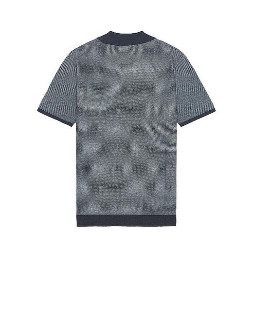 Marine Layer Blue Liam Sweater Polo for men