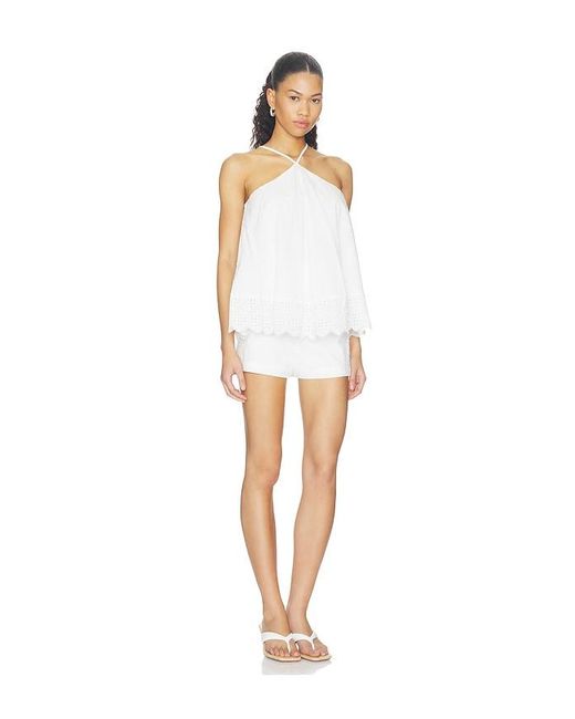 Maude Club White Marilyn Romper