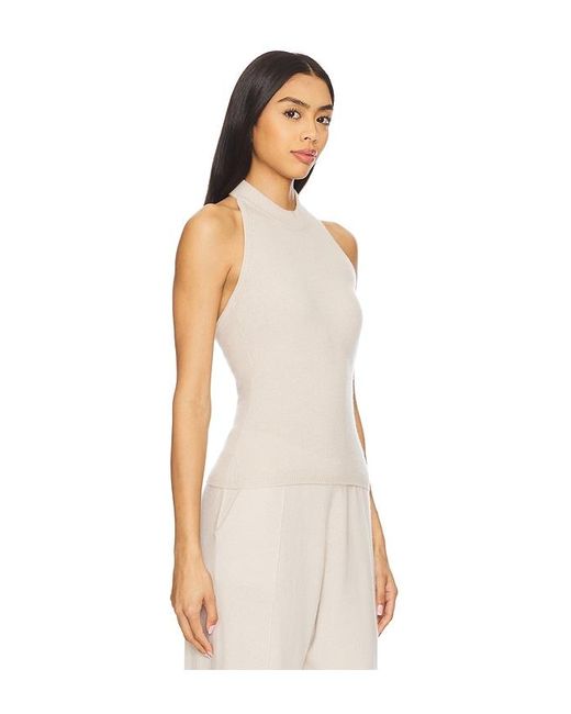 W. Cashmere Natural Cora Halter Tank