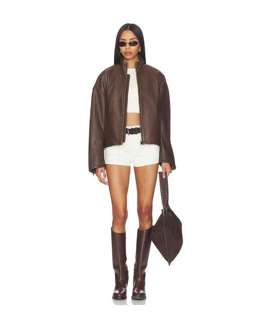 GRLFRND White Florence Low Rise Mini Short