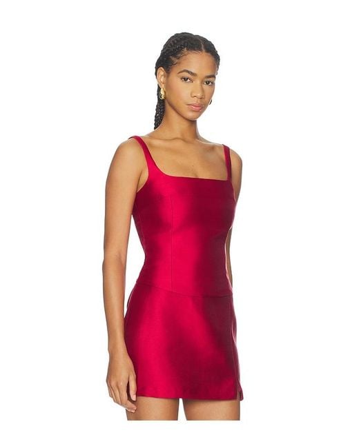 Amanda Uprichard Red Jacksonville Top