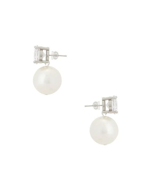 Shashi White Jones Stud Earring