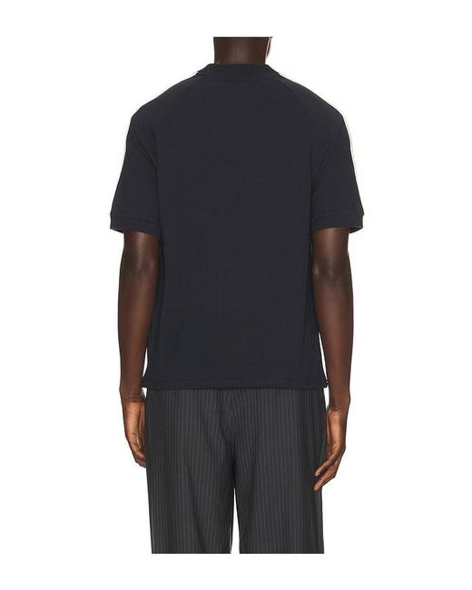 Fred Perry Black Cable Taped T-Shirt for men