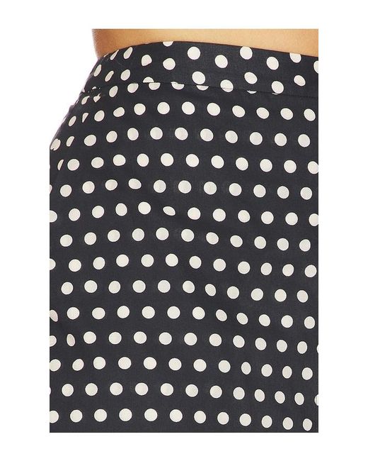 FRAME Black The Polka Dot Skirt
