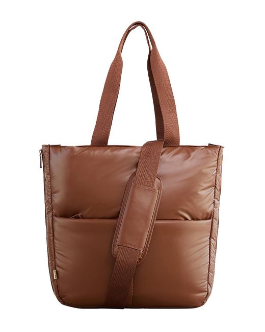 BEIS Brown The Expandable Puffy Tote