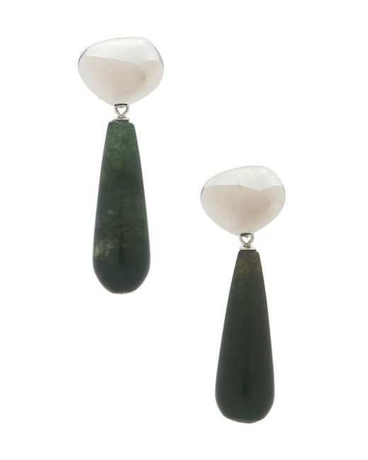 Shashi White Sage Drop Earring