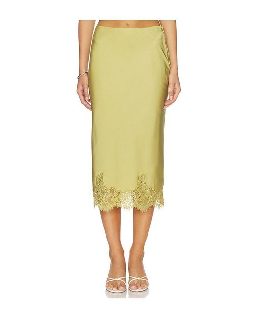 MORE TO COME Yellow Bexley Midi Skirt Set