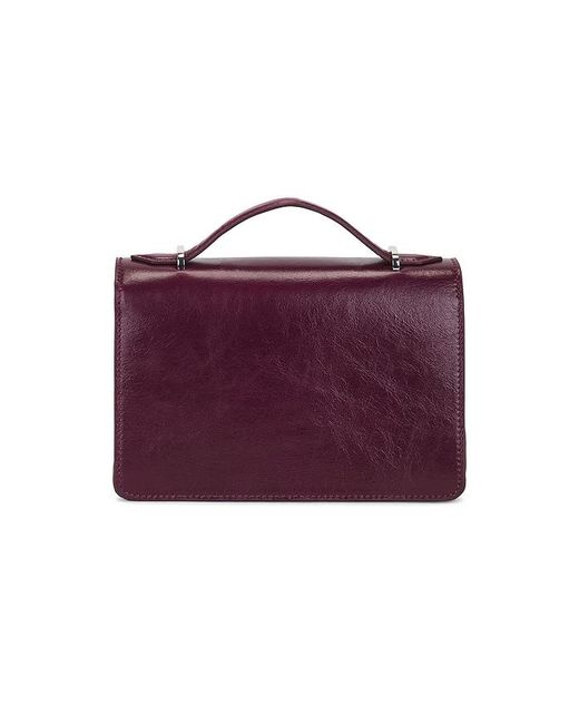 By Far Purple Nara Top Handle Bag