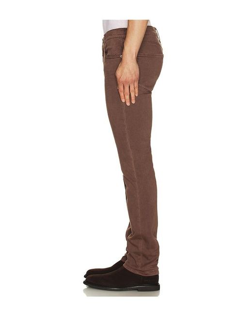 PAIGE Brown Lennox Slim Jeans for men
