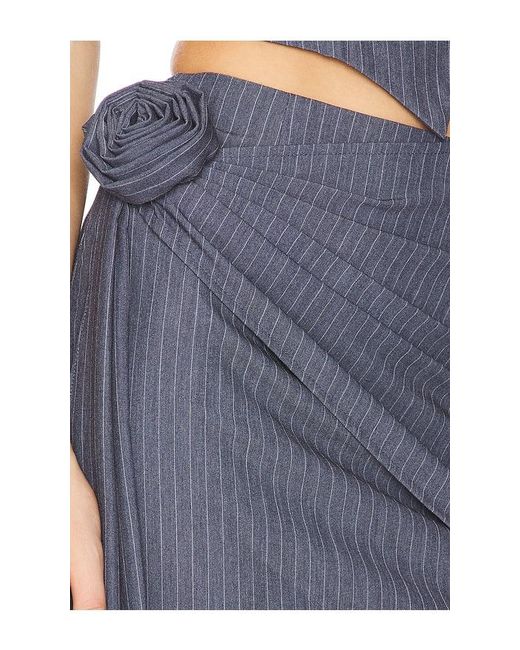 MORE TO COME Blue Pia Mini Skirt