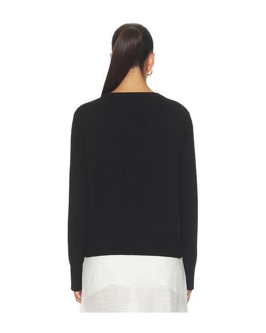 Vince Black Casual V Neck Top
