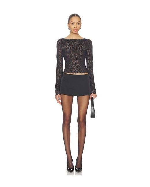 Elodie the Label Black Alma Lace Top