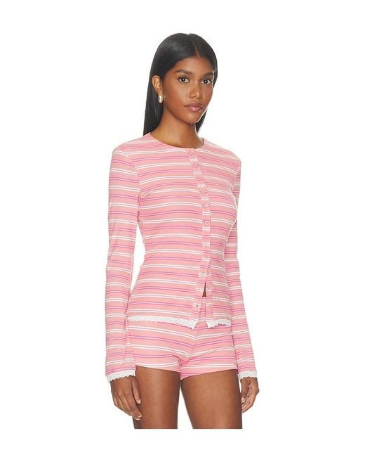 MORE TO COME Pink Cynthia Cardigan