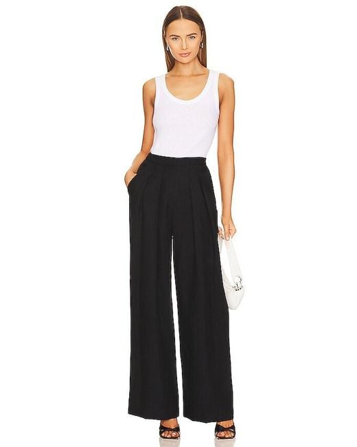 Enza Costa White Pointelle Baseball Tank