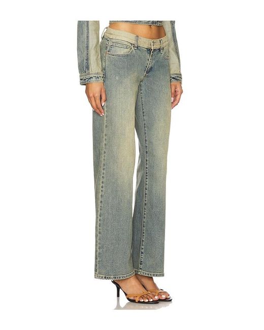 A.Brand Green 99 Wide Leg Jeans