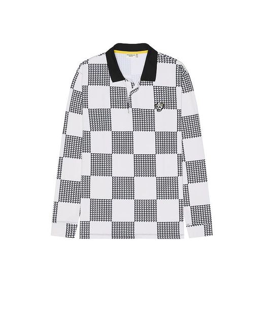 Devereux Golf Multicolor Back 9 Checker Long Sleeve Polo for men