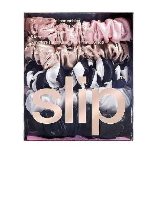 Slip White Midi Scrunchies 5 Pack