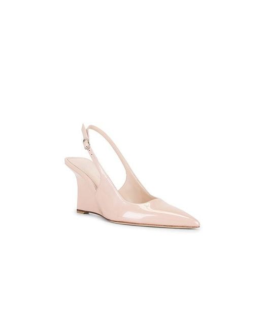 Stuart Weitzman Pink Vinnie Sling Wedge 85 Pump