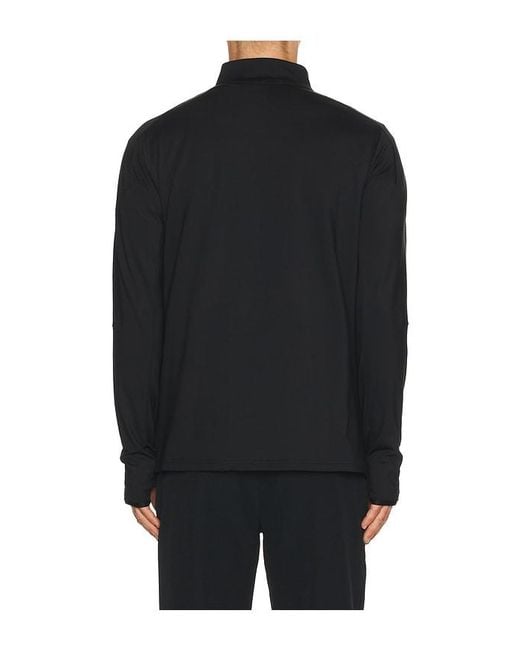 Beyond Yoga Black Warm Up Quarter Zip Pullover for men