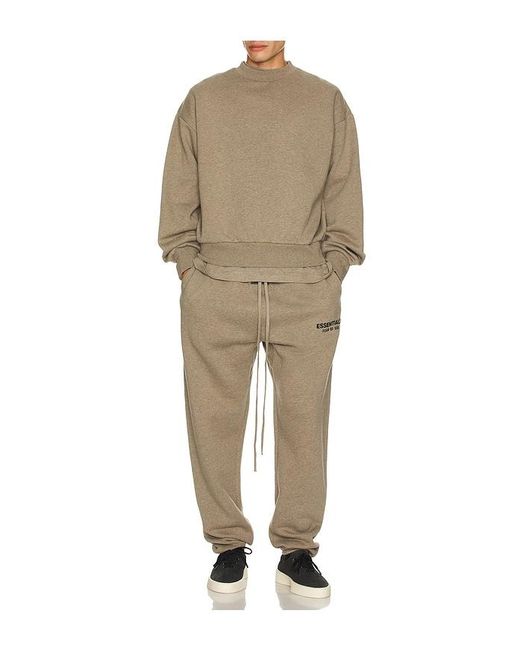 Fear Of God Natural Logo-Embellished Cotton-Blend Jogging Bottoms for men