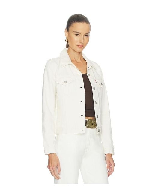 Levi's White Original Trucker