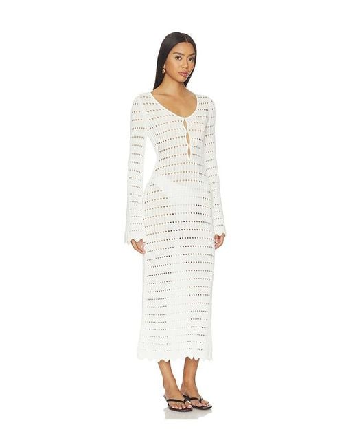 Lioness White Leisure Midi Dress