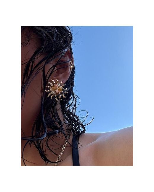 Luv Aj Metallic The Ibiza Sun Earrings