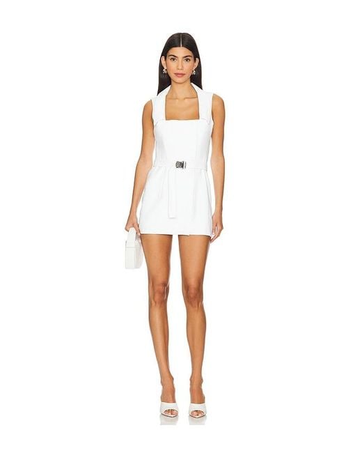 Amanda Uprichard White X Revolve Larenta Romper