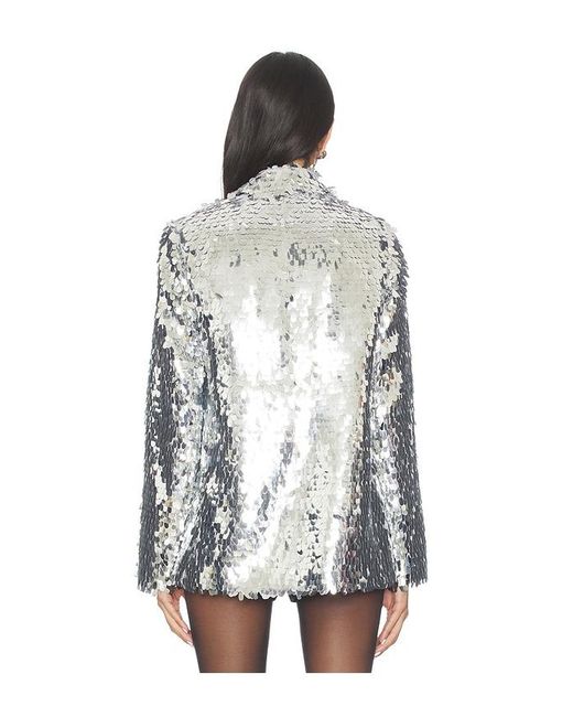 Simon Miller White Blazer Leon Sequin
