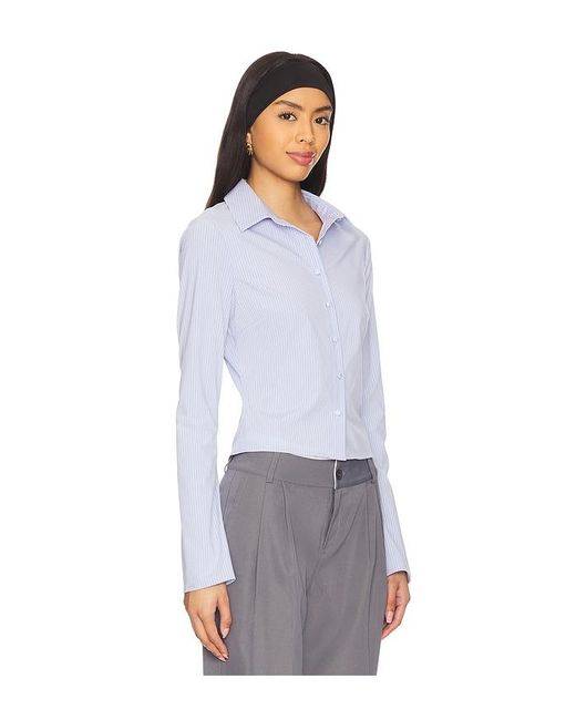 ALL THE WAYS White Fiona Button Front Top