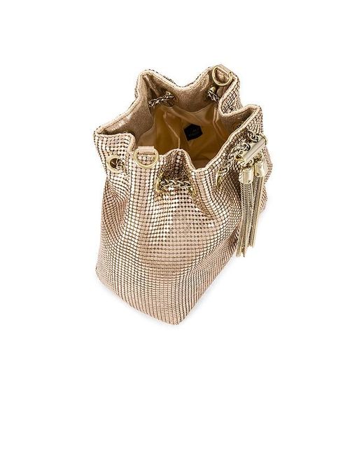 Olga Berg White Sylvia Mesh Pouch