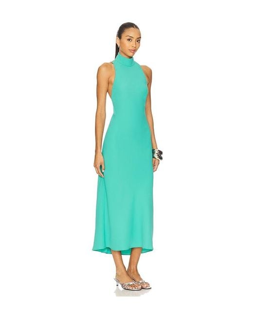 Amanda Uprichard Blue Dupont Dress