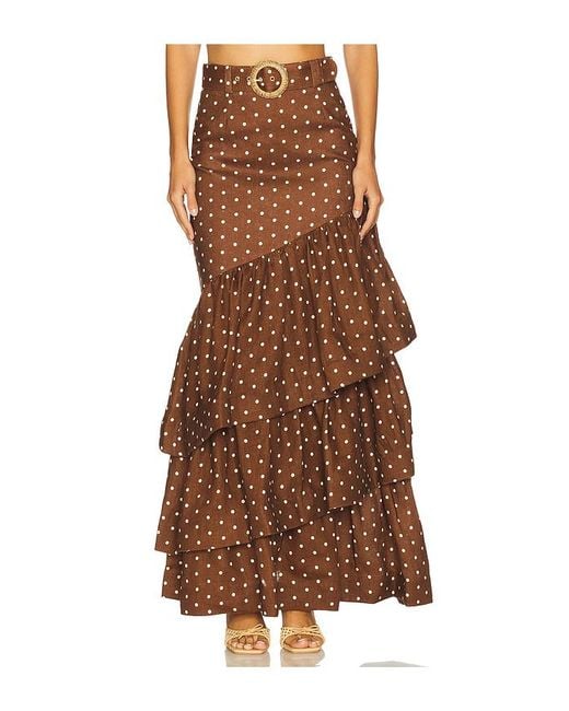 Falda Maxi Priya En Color Chocolate Talla (También En 10, 12, 2, 6) Cara Cara de color Brown