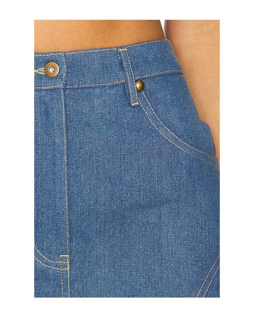 Lovers + Friends Blue Mira Mini Skirt