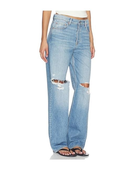 GRLFRND Blue Bella Low Rise Boyfriend