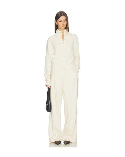 Helmut Lang White Slub Button Top