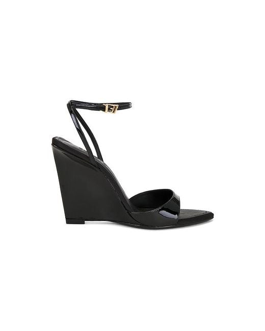SCHUTZ SHOES Black Elodie Wedge Sandal