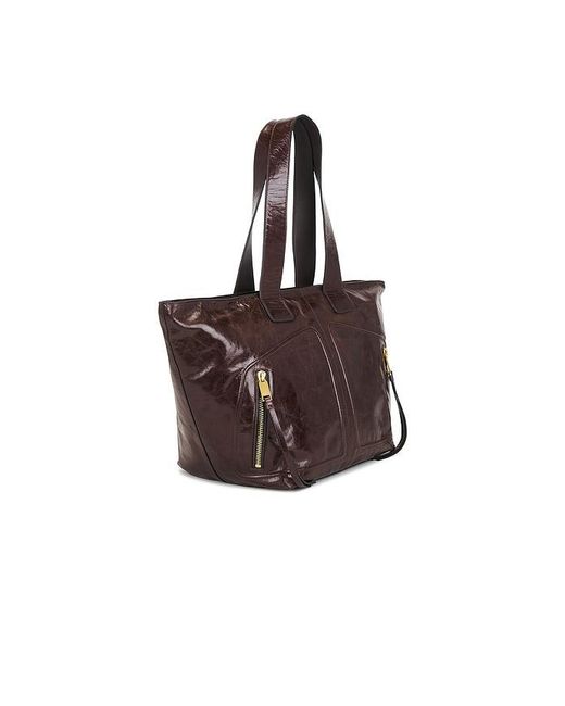 AllSaints Brown Jean Rey Tote Bag