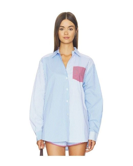 Solid & Striped White The Avril Button Down