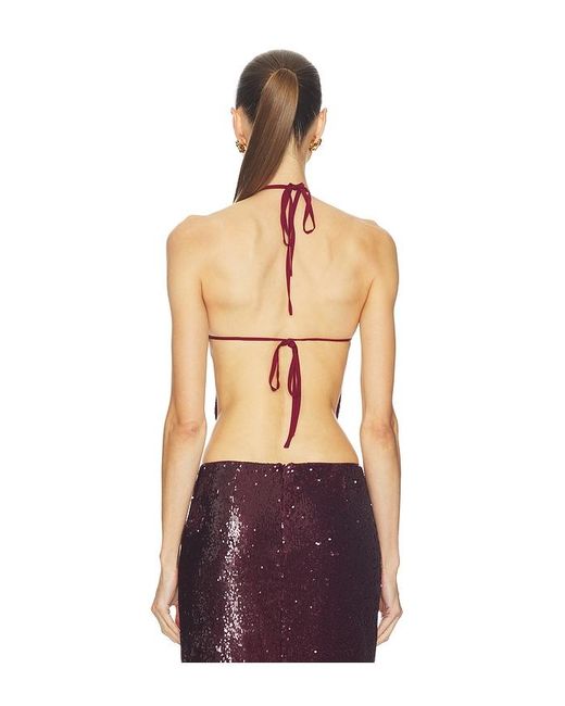 Camila Coelho Red Noella Top