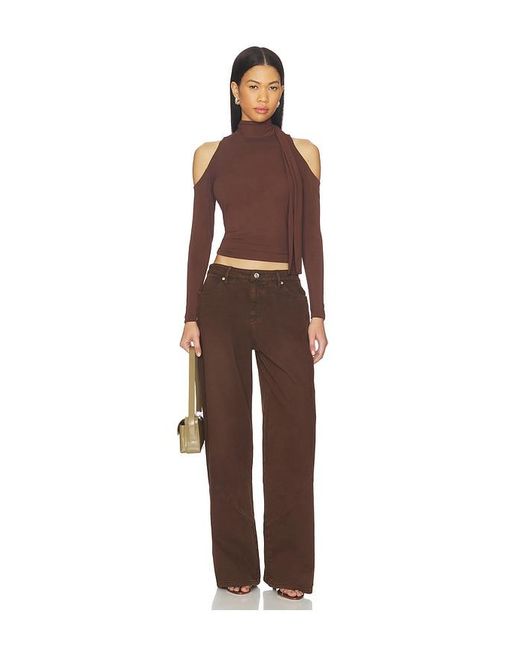 Mimchik Brown Saddle Jean