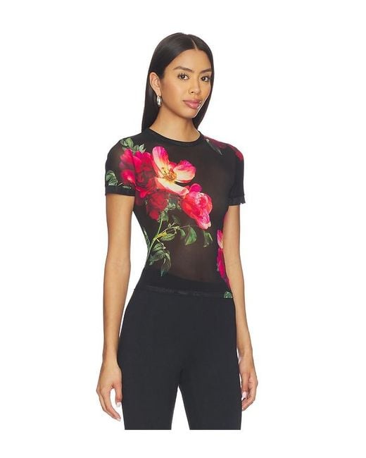 Alice + Olivia Multicolor Tess Crew Neck Tee
