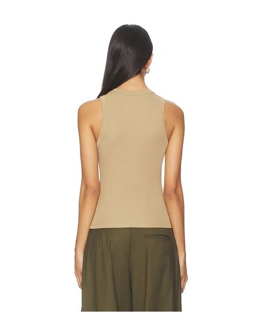 AYA MUSE Green Jersey High Neck Tank