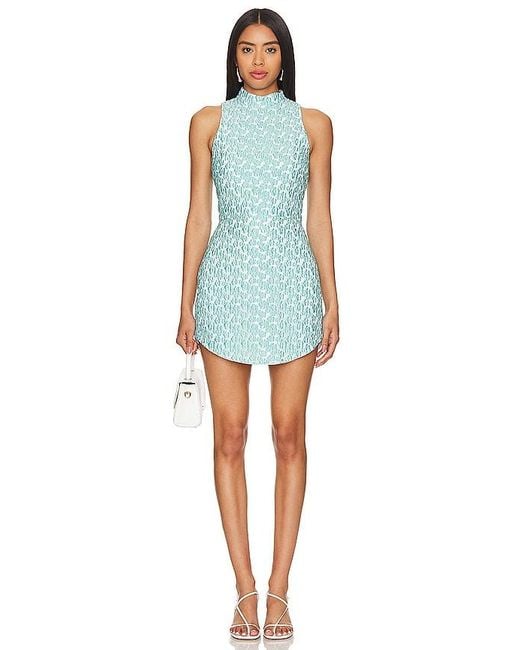 Amanda Uprichard Blue Marshall Dress