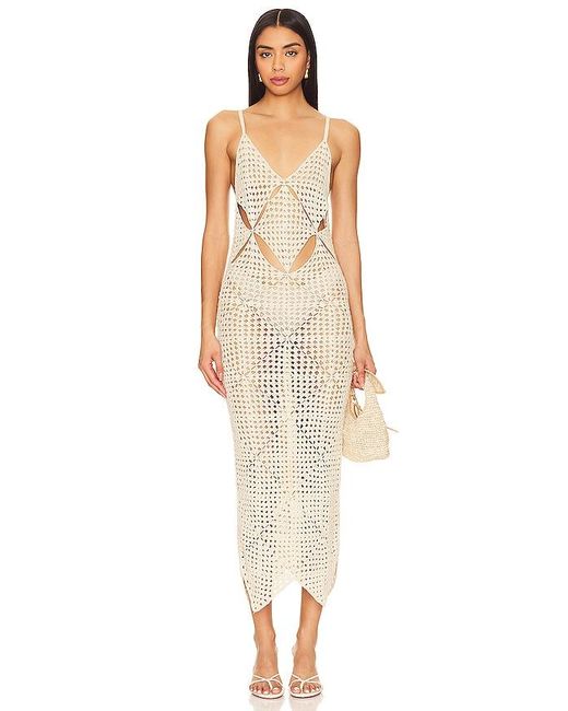 LPA White Odella Crochet Dress
