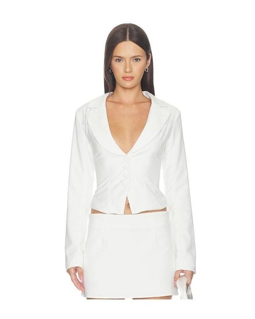 ALL THE WAYS White Eliana Blazer